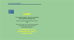 Desktop Screenshot of die-lederwerkstatt.eu