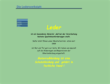 Tablet Screenshot of die-lederwerkstatt.eu